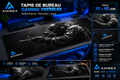 AMIREX Tapis de souris Soldat Noir Édition