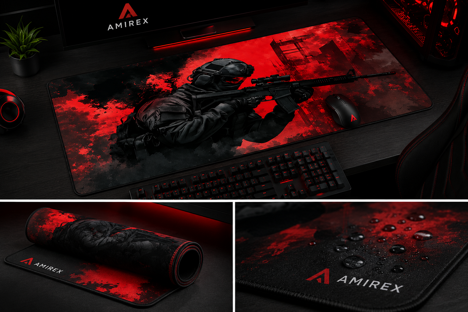 Tapis de Souris Gaming AMIREX Soldat Rouge