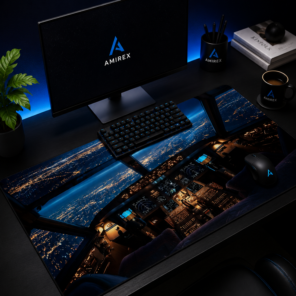 Tapis de Souris Gaming AMIREX with Aircraft Cockpit Design