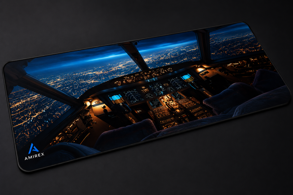 Tapis de Souris Gaming AMIREX with Aircraft Cockpit Design